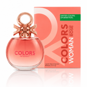 BENETON COLORS ROSE INTENSE WOMEN 2.7 OZ. EDP SP 80 ML