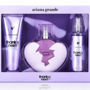 SET ARIANA GRANDE THANK U NEXT WOMEN 2.0 ( 3 PC )3.4 OZ EDP SP / 4.0 OZ BM / 3.4 BODY SOUFFLE