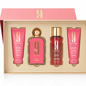 SET AFNAN 9AM FEMME (4 PC)3.4 OZ EDP SP /3.4 OZ S.GEL / 3.4 OZ BL / 5.0 BODY MIST