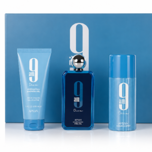 SET AFNAN 9AM DIVE MEN ( 3PC ) 3.4 OZ EDP SP / 5.0 OZ SHOWER  GEL / 5.0 OZ DEO