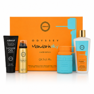 SET ARMAF ODYSSEY MANDARIN SKY MEN ( 4 PC )3.4 OZ EDP SP/ 3.4 OX SG / 1.7 OZ BL / 8.4 OZ SHAMPOO