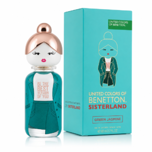 BENETTON SISTERLAND GREEN JASMINE WOMEN 2.7 OZ. EDT SP 80 ML