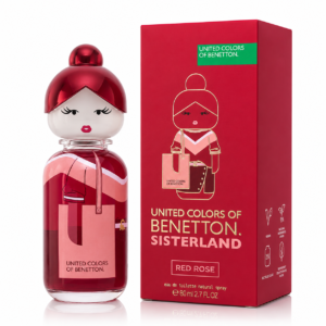 BENETTON SISTERLAND RED ROSE WOMEN 2.7 OZ. EDT SP 80 ML
