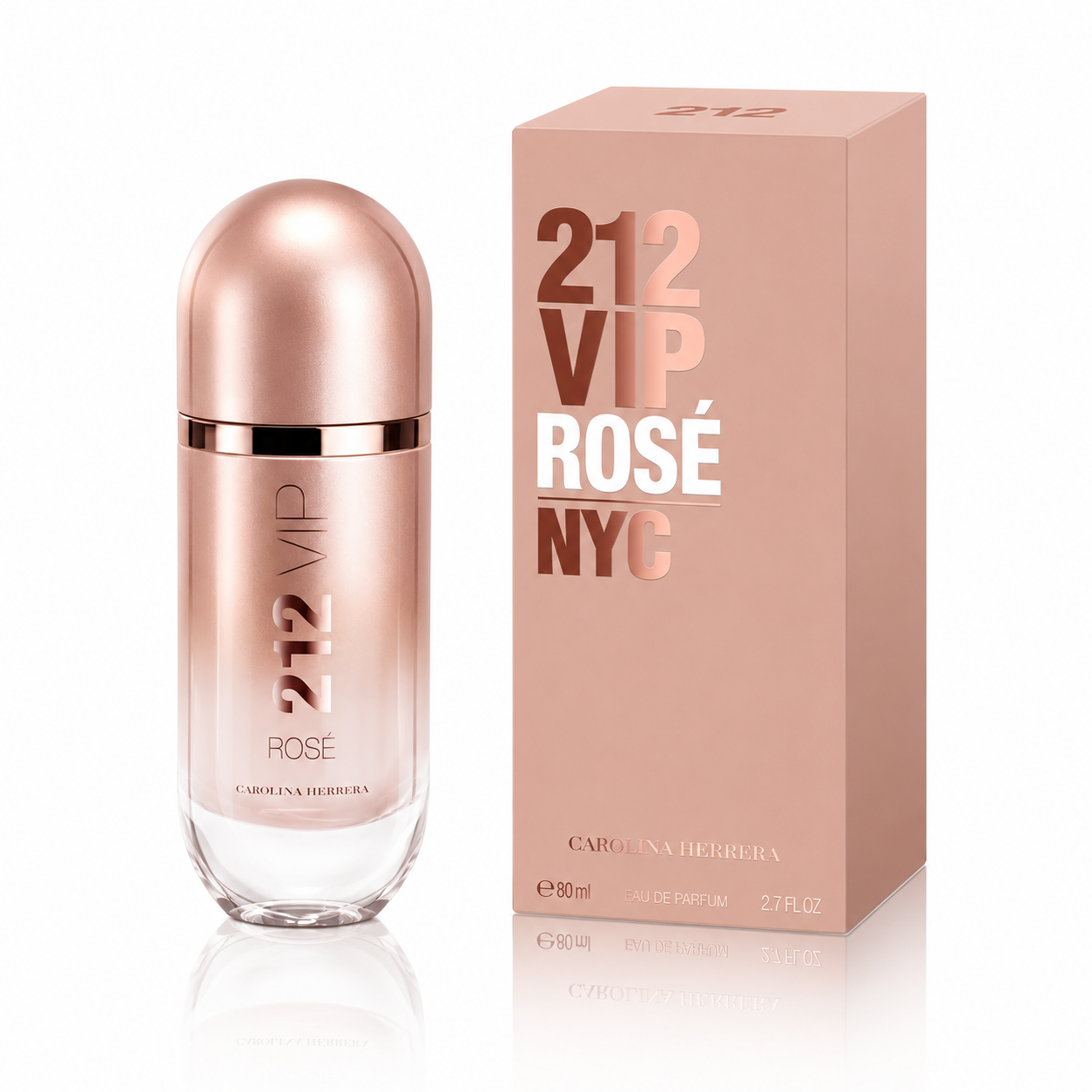 CAROLINA HERRERA 212 VIP ROSE WOMEN 2.7 OZ EDP SP-NEW UPC 80 ML