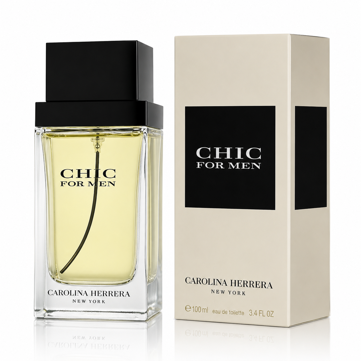 CAROLINA HERRERA CHIC MEN 3.4 OZ EDT SP 100 ML