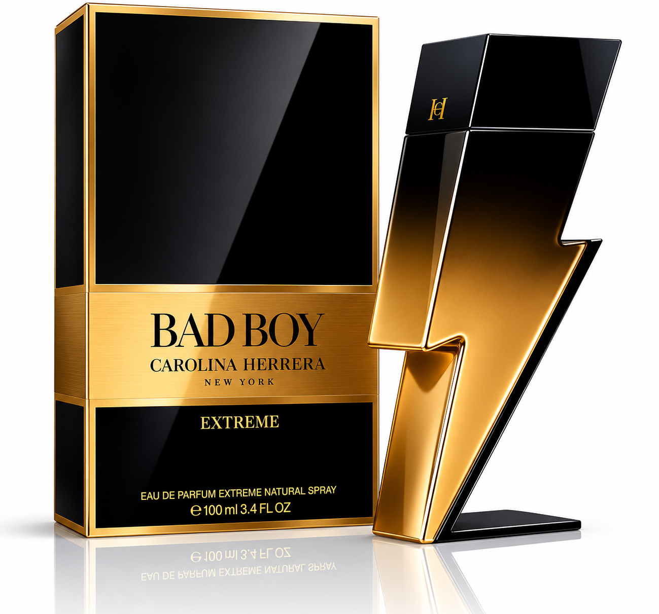 CAROLINA HERRERA CH BAD BOY EXTREME MEN 3.4 OZ EDP SP