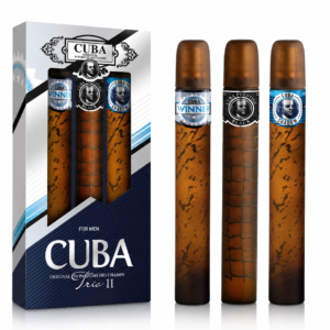 SET CUBA TRIO 2 MEN ( 3PC )1.17 OZ EDT SP (CUBA WINTER,CUBA SHADOW,CUBA PRESTIGE BLACK)