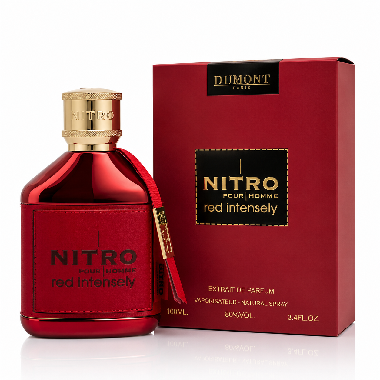 DUMONT NITRO RED INTENSELY MEN 3.4 OZ EDP SP 100 ML