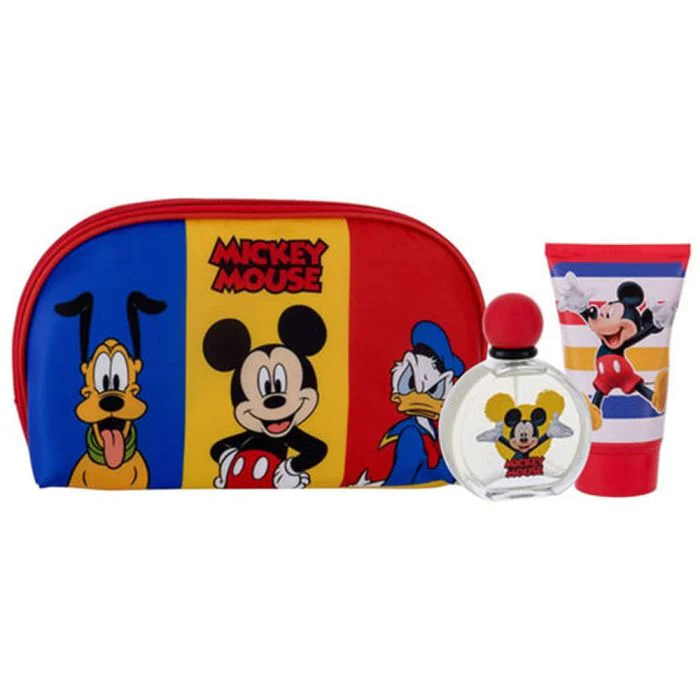 DISNEY MICKEY & FRIENDS BAG SET 3PC 1.7 EDT M