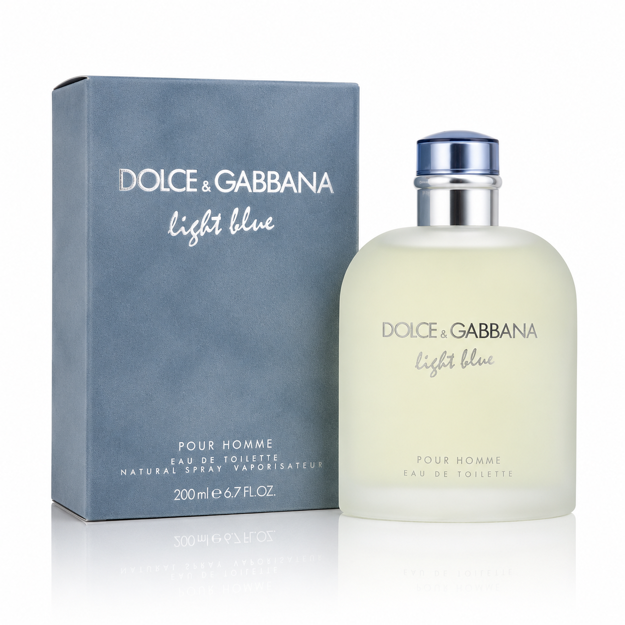 DOLCE & GABBANA LIGHT BLUE MEN 6.8 OZ. EDT SPRAY 200 ML