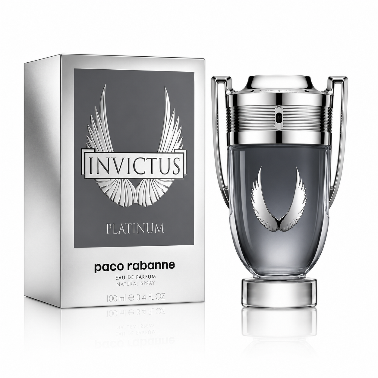 PACO RABANNE INVICTUS PLATINUM MEN 3.4 OZ. EDP 100 ML