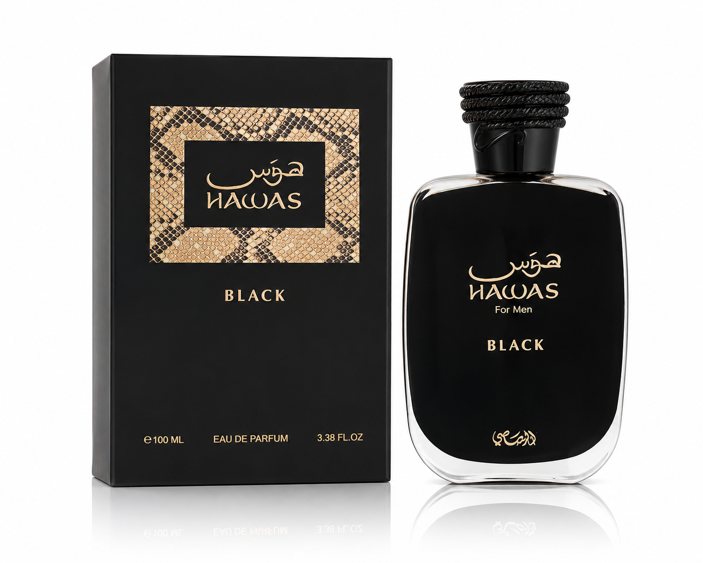 RASASI HAWAS BLACK MEN 3.4 OZ EDP SP 100 ML
