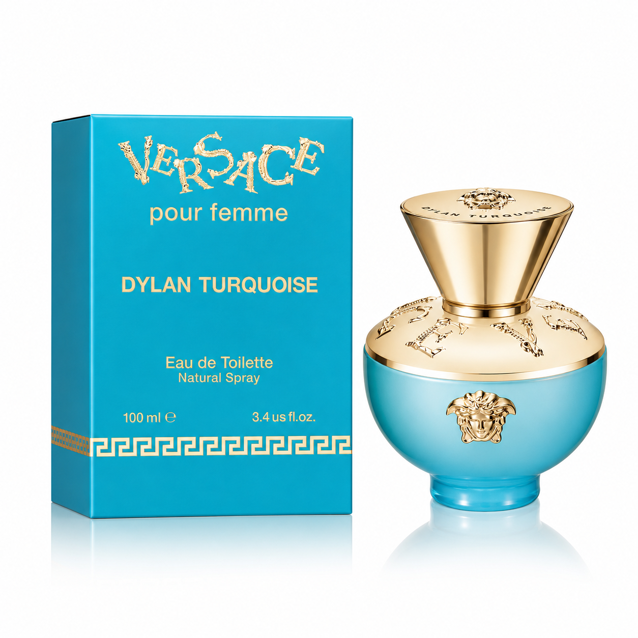 VERSACE DYLAN TURQUOISE WOMEN 3.4 OZ. EDT ST 100 ML