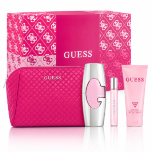 SET GUESS FOR WOMEN ( 4 PC ) 2.5 EDP SP / 3.4 OZ BL / 15 ML / POUCH