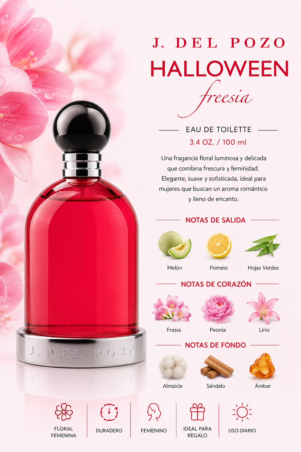 HALLOWEEN FREESIA WOMEN 3.4 OZ. EDT SPRAY 100 ML - Imagen 2
