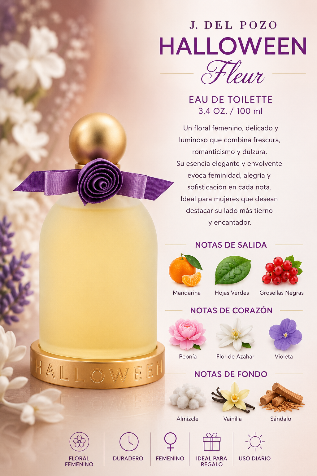 HALLOWEEN FLEUR 3.4 EDT L 100 ML - Imagen 2