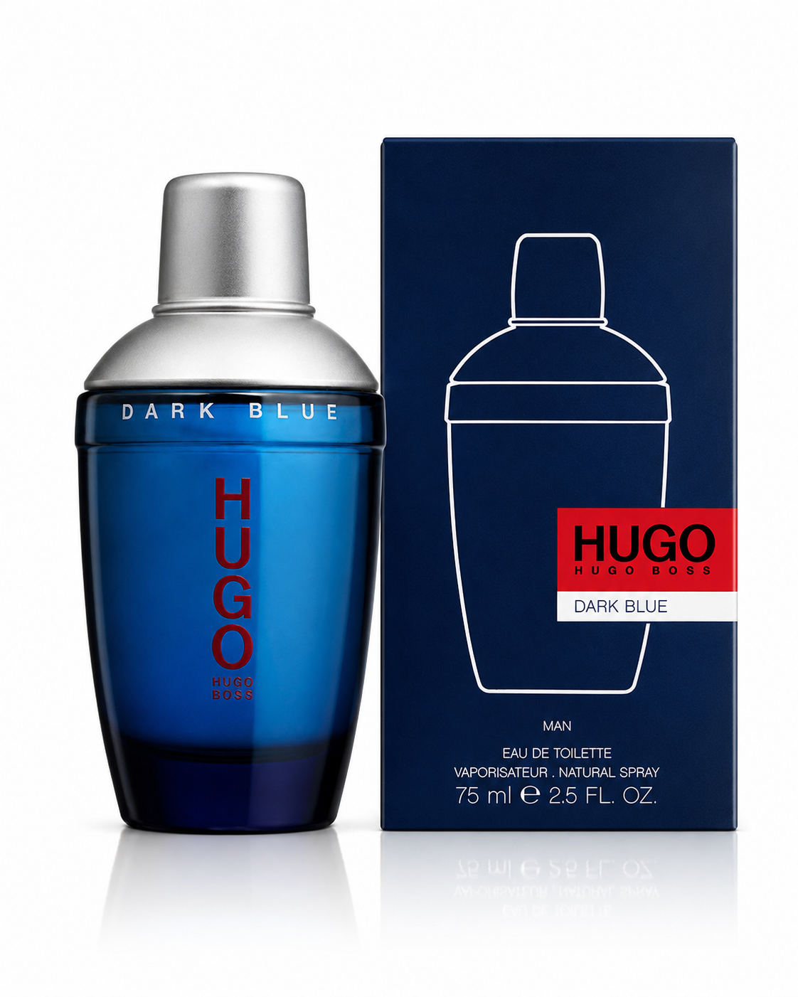 HUGO BOSS DARK BLUE MEN 2.5 OZ. EDT SPRAY 75 ML