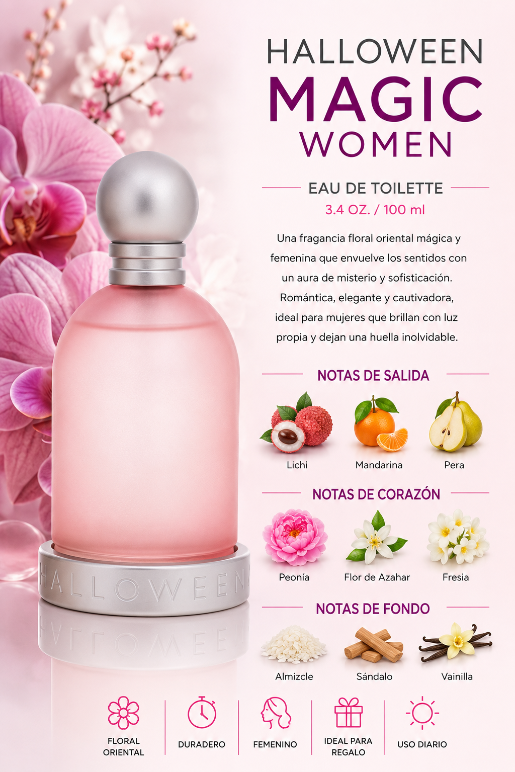 HALLOWEEN MAGIC WOMEN 3.4 OZ EDT SP 100 ML - Imagen 2