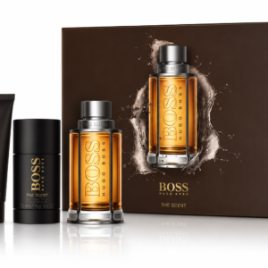 SET HUGO BOSS THE SCENT MEN ( 3 PC ) 3.3 OZ EDT SP / SG 3.3 OZ / DEODORANT 2.4 OZ