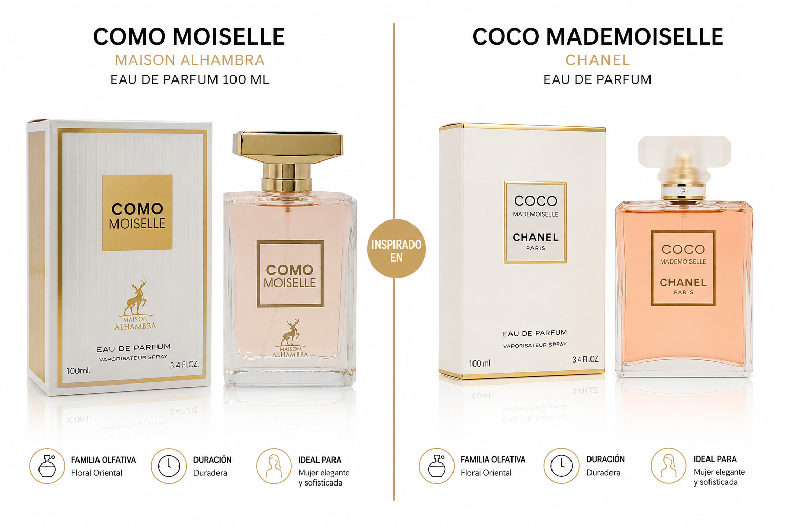 MAISON ALHAMBRA COMO MOISELLE WOMEN EDP 3.4 OZ EDP SP 100 ML