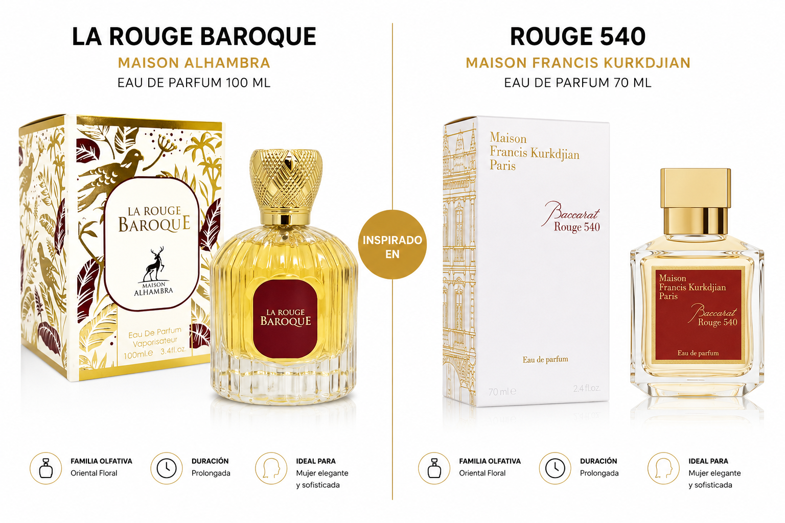 MAISON ALHAMBRA LA ROUGE BAROUE UNISEX 3.4 OZ EDP SP 100 ML