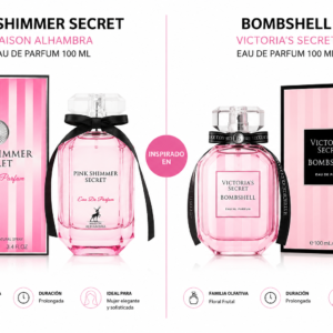 MAISON ALHAMBRA PINK SHIMMER SECRET WOMEN 3.4 OZ EDP 100 ML