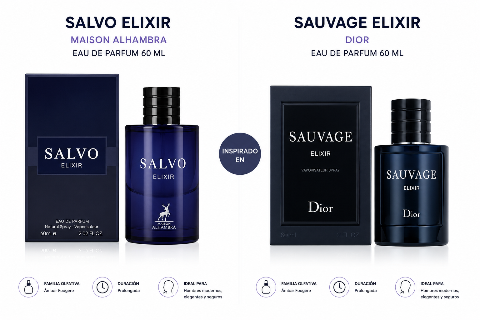 MAISON ALHAMBRA SALVO ELIXIR MEN 2.02 OZ EDP SP 60 ML