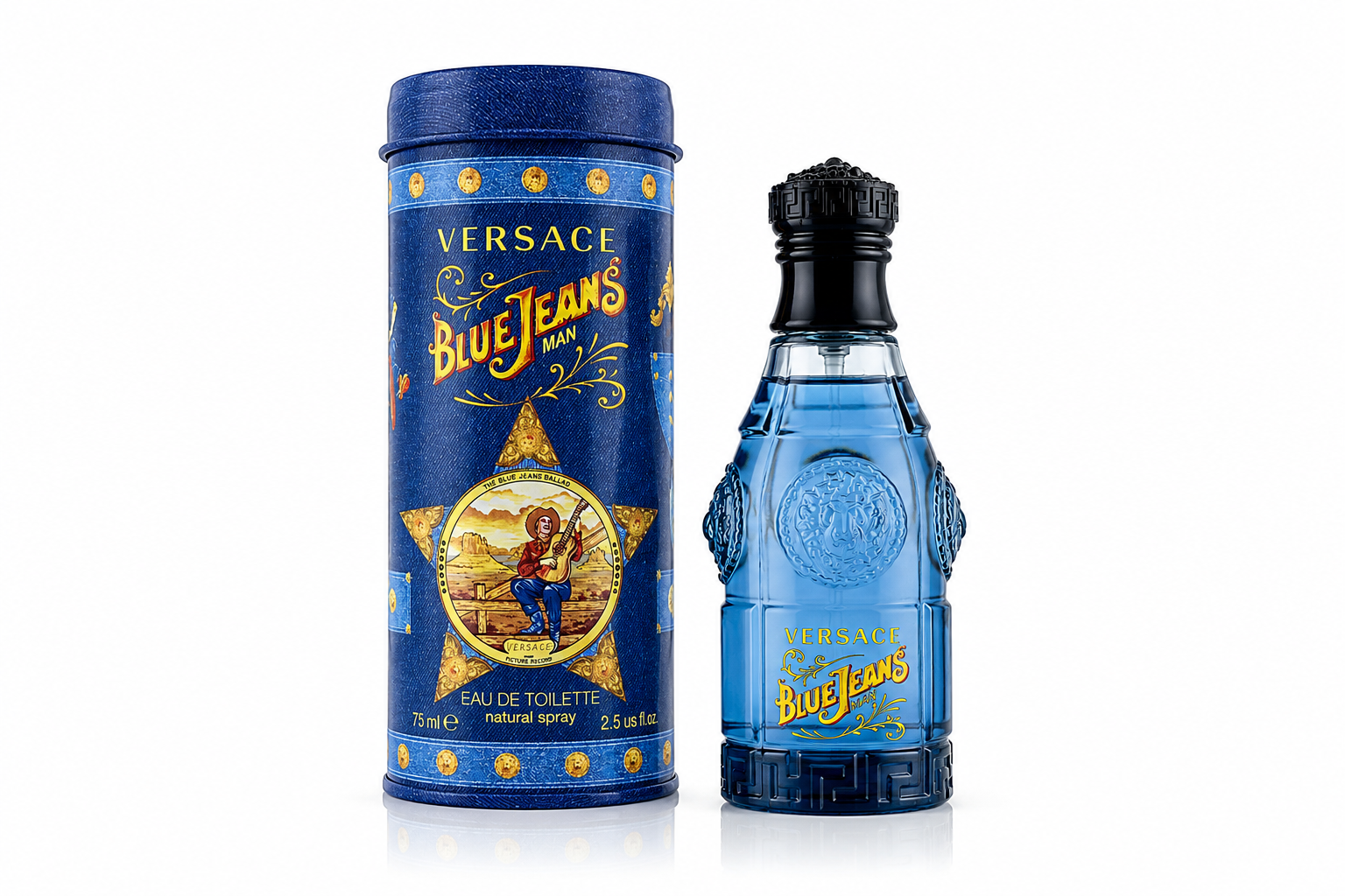 VERSACE BLUE JEANS MEN 2.5 OZ.EDT SPRAY 75 ML