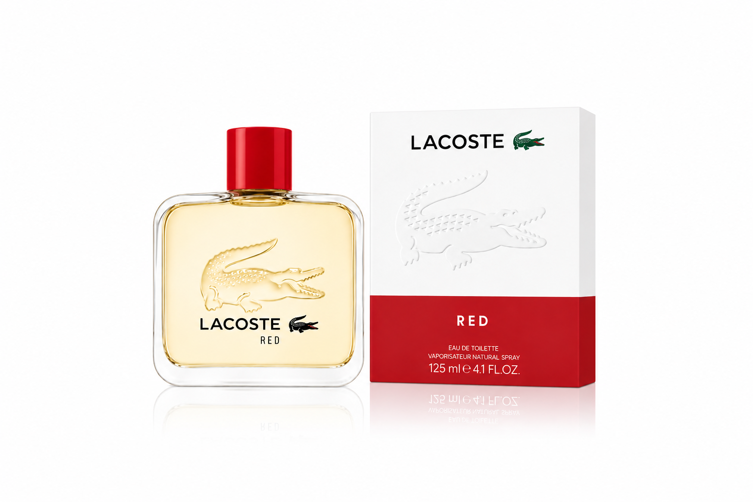 LACOSTE RED MEN 4.2 OZ EDT SP 125 ML