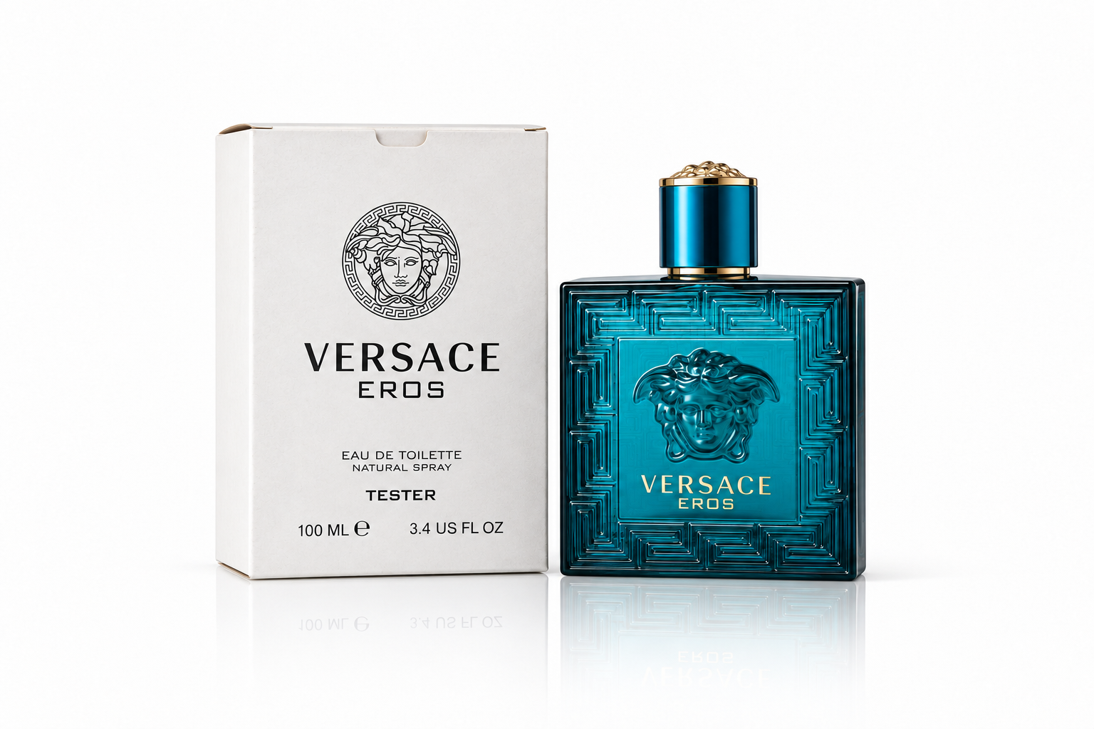 VERSACE EROS(M)(T)EDT SP 3.4oz (CAP&BOX) TESTER 100 ML